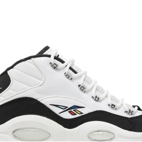 Reebok QUESTION MID Footwear White/Core Black/Vector Red SIZE 10 H01321 main image 11